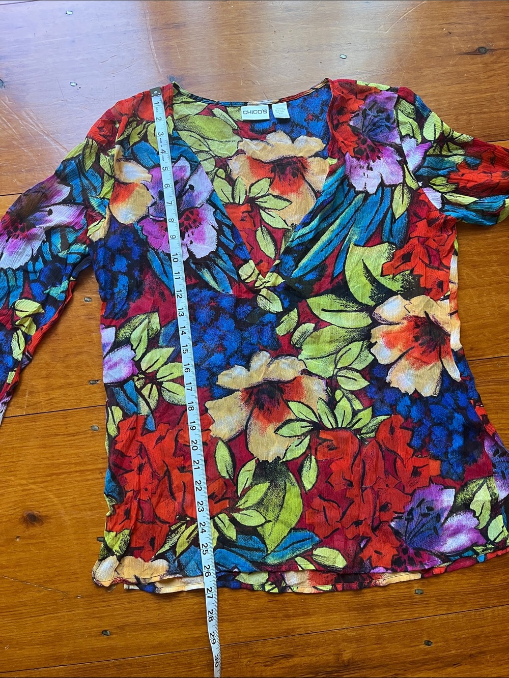 Chico's Silk Blouse - Picture 5 of 8